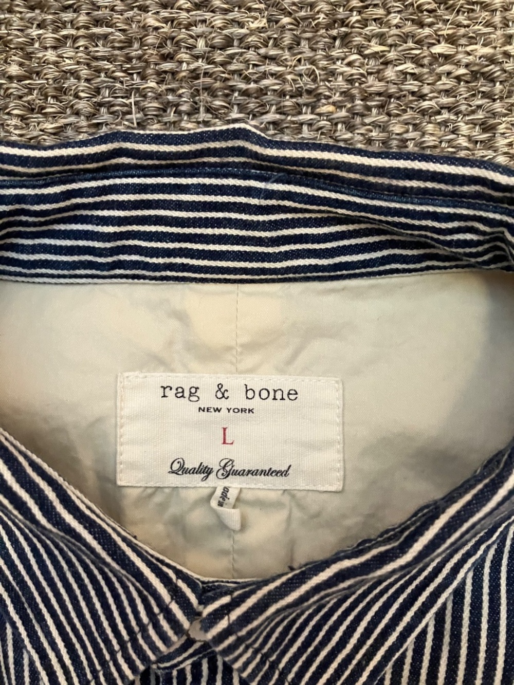 Rag & Bone Work Wear Button Down Large - Picture 2 of 4